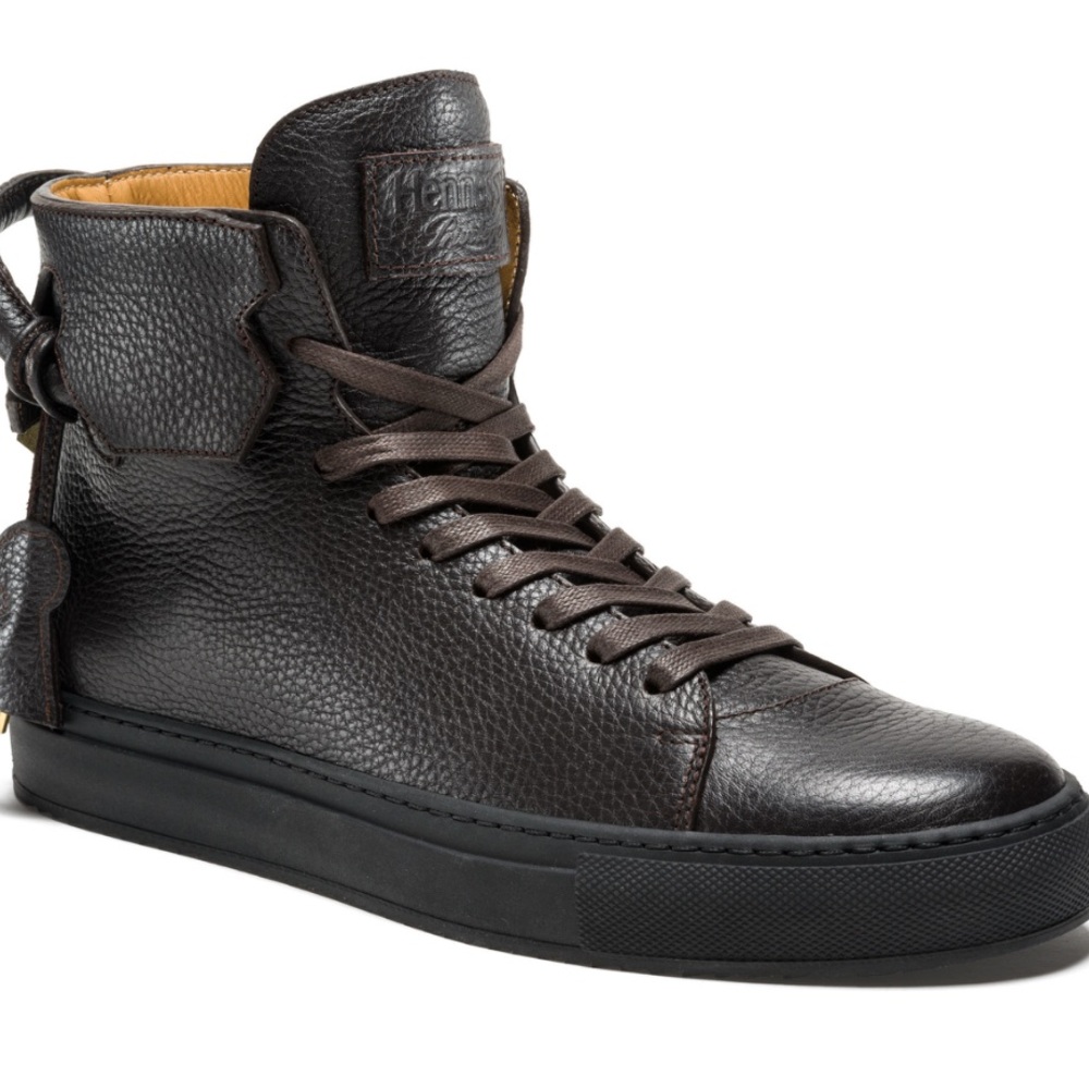 Buscemi Black High-Top Sneakers Premium Leather